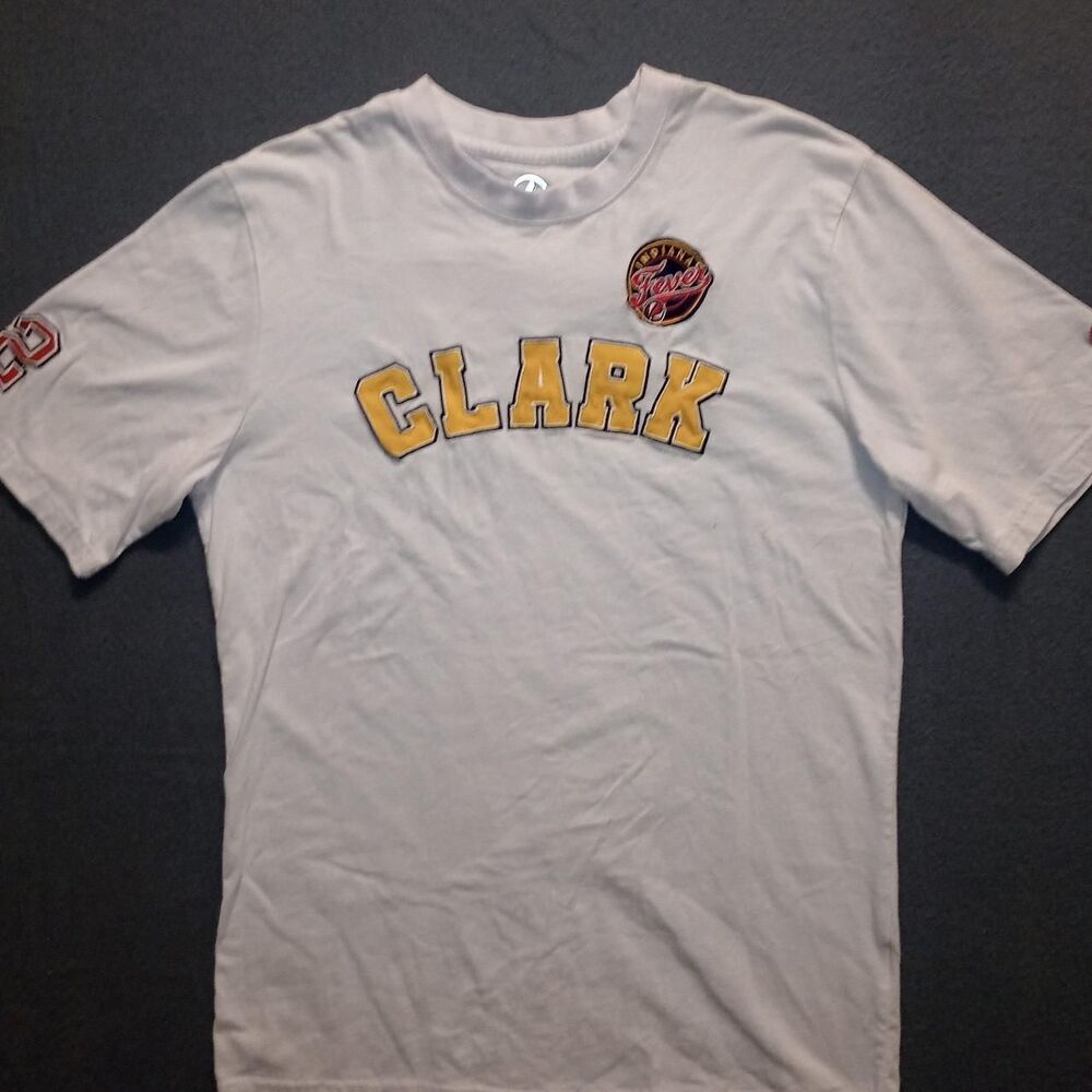 Clarks Men's White and Blue T-shirt
